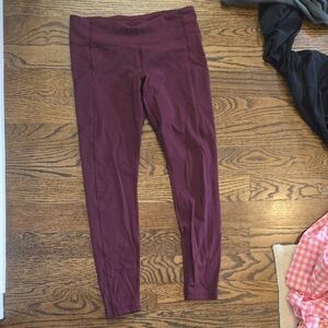 lululemon athletica Speed Tight V Garnet W5AW4S With Side Pockets Luxtreme 10